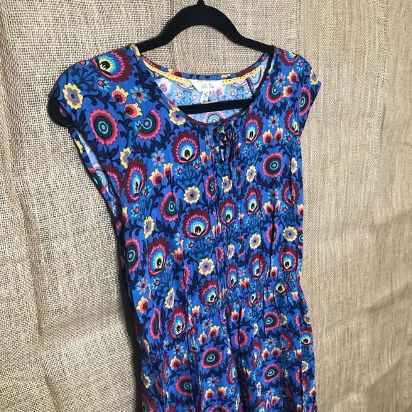 Matilda Jane Girls Dress SZ M Blue Floral Print - Picture 2 of 7